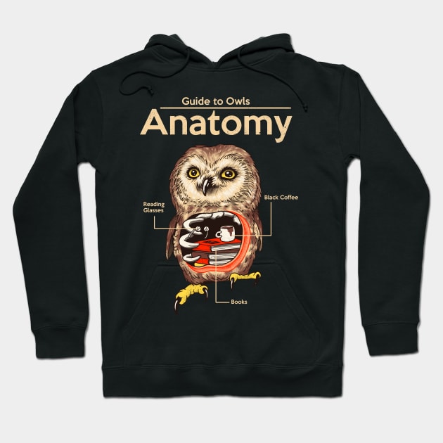 Anatomy of Owls Hoodie by Vincent Trinidad Art